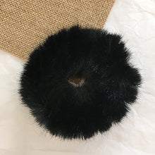 Powder Puff Faux Fur Elastic Hair Band