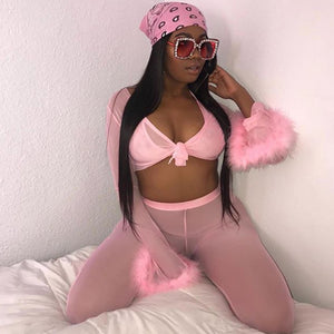 Playmate Boa Pants
