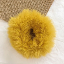 Powder Puff Faux Fur Elastic Hair Band