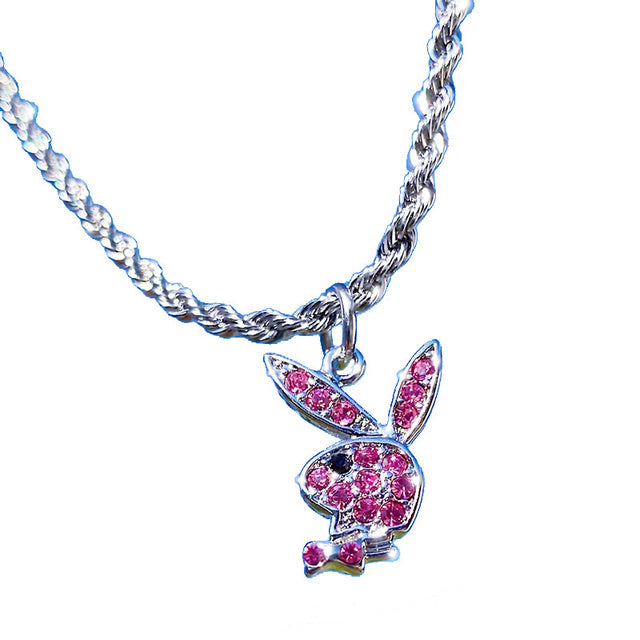 Diamond Bunny Necklace