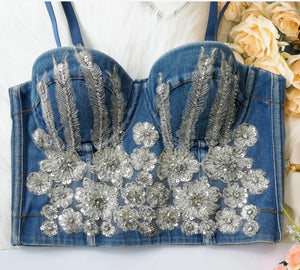 Brittany Diamond Denim Corset Collection