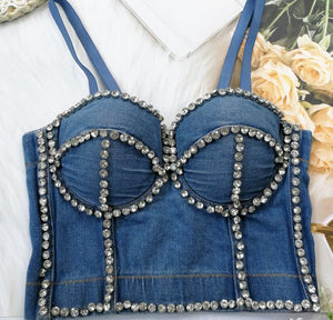 Brittany Diamond Denim Corset Collection