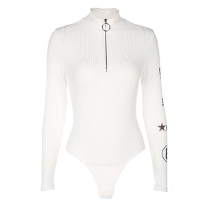 'MotoSport' 1/3-Zip Bodysuit