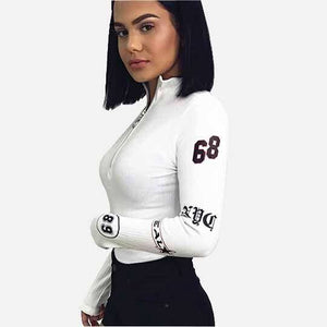 'MotoSport' 1/3-Zip Bodysuit