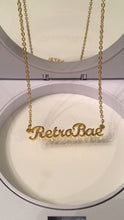 Retro Bae Nameplate Necklace