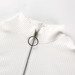 'MotoSport' 1/3-Zip Bodysuit