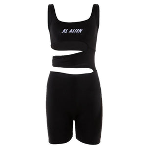 KL Alien Peek Cut-Out Playsuit