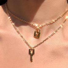 Golden Playmate Lock & Key Necklaces