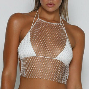 Beach Wave Bling Fishnet Set