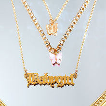 Butterfly Babygirl Tri-Layer Necklace Set