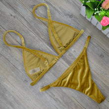 'Belvedere' Velvet Bikini Swim Set