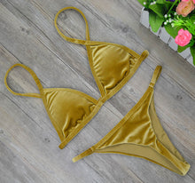 'Belvedere' Velvet Bikini Swim Set