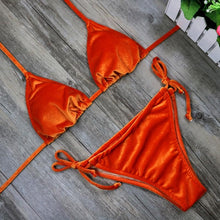 'Belvedere' Velvet Bikini Swim Set