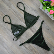 'Belvedere' Velvet Bikini Swim Set