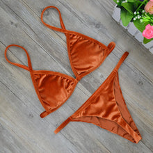 'Belvedere' Velvet Bikini Swim Set