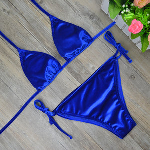 'Belvedere' Velvet Bikini Swim Set