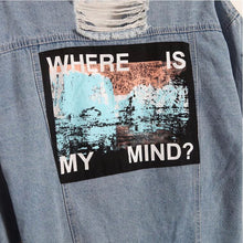 'Where is my mind?' Korean Distressed Denim Jacket