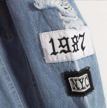 'Where is my mind?' Korean Distressed Denim Jacket