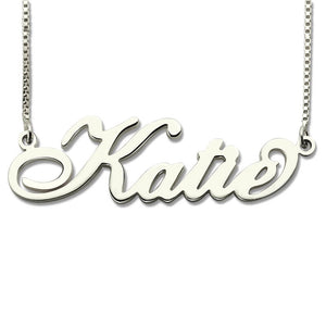 Cali Cursive Custom Necklace (Box Link)
