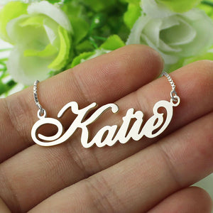 Cali Cursive Custom Necklace (Box Link)