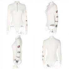'MotoSport' 1/3-Zip Bodysuit