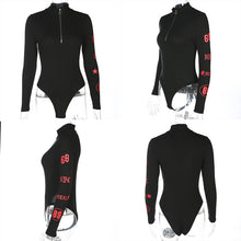 'MotoSport' 1/3-Zip Bodysuit