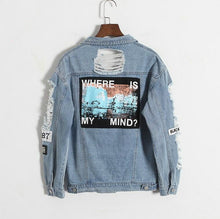 'Where is my mind?' Korean Distressed Denim Jacket