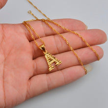 Gold Initial Ridge-Cut Necklace