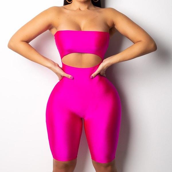 Sabrina Strapless Bandage Jumpsuit