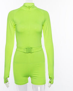 Go-Mode Neon Utility Playsuit