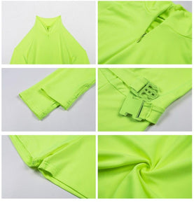 Go-Mode Neon Utility Playsuit