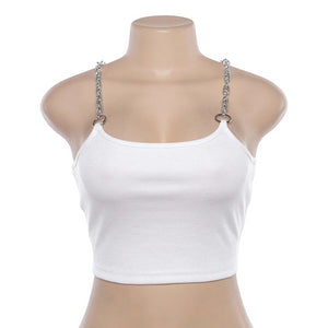 Chain-Gang Cropped Cami