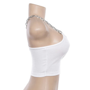 Chain-Gang Cropped Cami
