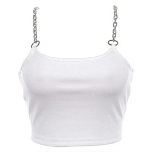 Chain-Gang Cropped Cami