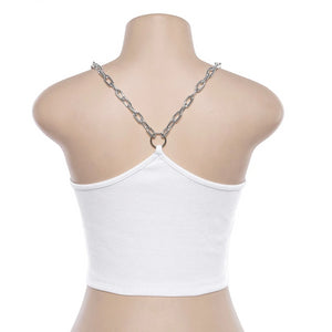 Chain-Gang Cropped Cami