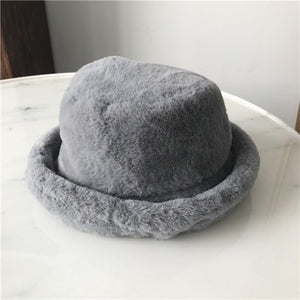 Foxy Faux Fur Bucket Hat