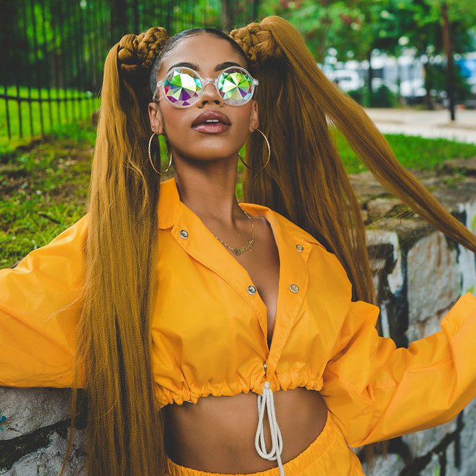 'KaleidoRave' Retro Kaleidoscope Sunglasses